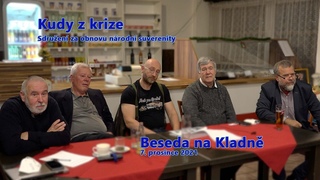 Beseda spolku Kudy z krize na Kladn.