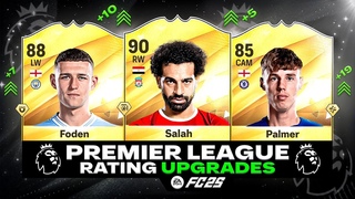 FC 25 | PREMIER LEAGUE BIGGEST RATING UPGRADES  ft. Foden, Salah, Palmer...
