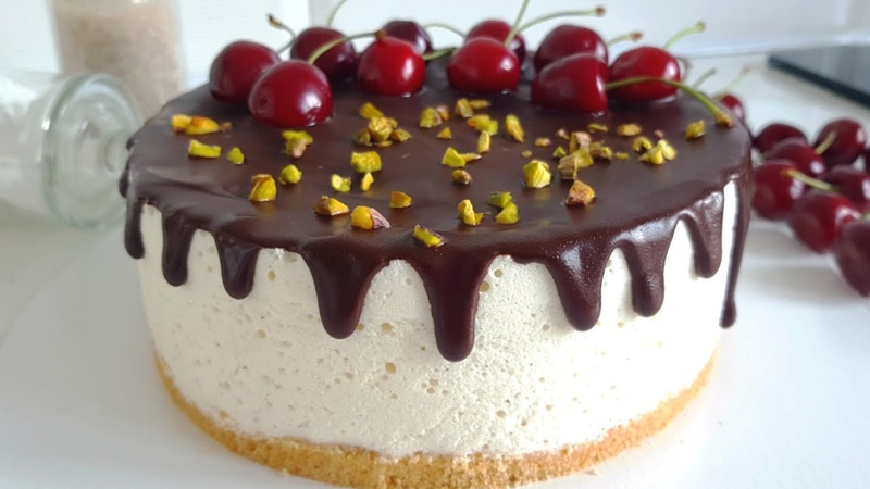 Торт Птичье Молоко на Желатине рецепт, , Russian souffle cake Birds Milk