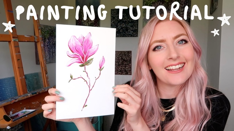 Gouache Painting Tutorial for Beginners Step by