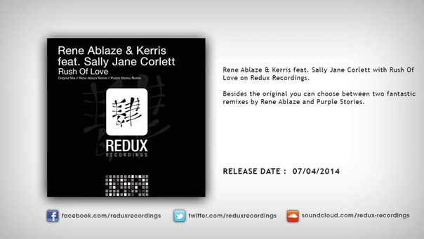 Rene Ablaze Kerris feat. Sally Jane Corlett Rush Of Love ( Rene Ablaze