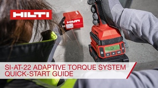 Hilti SI AT-22 Adaptive Torque System - Quick Start Guide