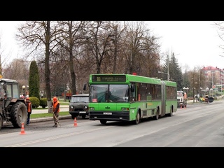 МОЛОДЕЧНО. Поездка на автобусе МАЗ , Г/№ AE 0949-5, маршрут №5 ()