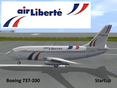 Boeing 737-222 Air Liberte startup