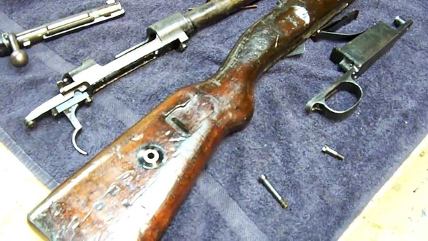 K98k take down, separating the stock from the