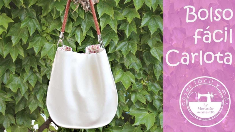 Bolso Carlota con patrones gratis, un tote muy