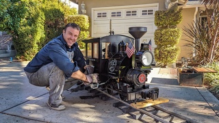 The Livi B. Railroad - Tiny backyard railroad around a house!