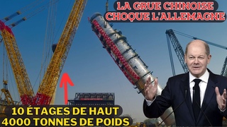 4000 Tonnes, 10 tages ! La Chine pate l'Allemagne en Dvoilant la Plus Grande Grue du Monde.