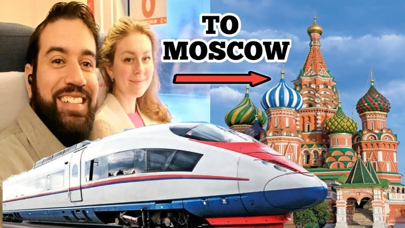 We are leaving St Petersburg, Going to Moscow in Russian Bullet Train SAPSAN 250 km,