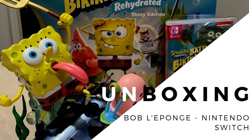 Unboxing 4 K Spongebob Squarepants Battle For Bikini Bottom Rehydrated e dition Shiny Nintendo