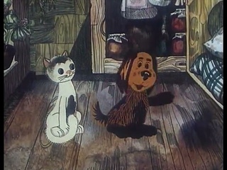 Мультфильм  Как кошечка и собачка мыли пол  КИЕВНАУЧФИЛЬМ, 1977 г