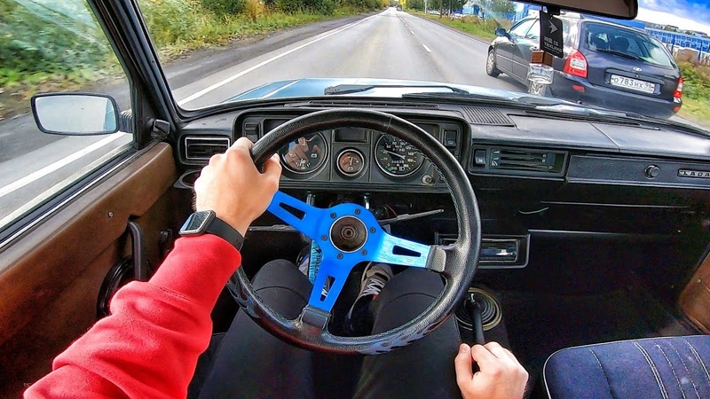 1990 LADA 2105 1. 3 MT POV TEST DRIVE, Тест драйв от первого