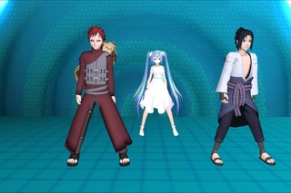 MMD Gangnam Style- Append Miku,Gaara and Sasuke