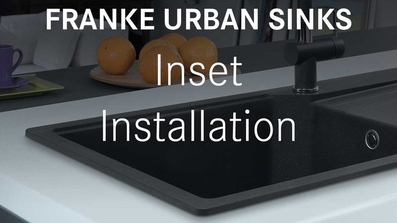 Franke Sinks Fragranite Urban Inset Installation