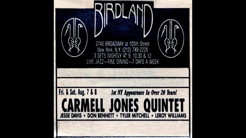 Carmell Jones 1992 08 08, Birdland, New York,