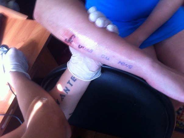 Fisting petite public tattoo