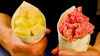 Картошка, Фарш и Лаваш! Забудьте про чебуреки! Мексиканский шедевр уже повторяют в ларьках с шаурмой