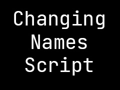 t name script lib