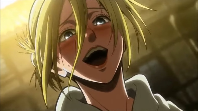 Annie transformation in front of Armin, Attack on titan season 1