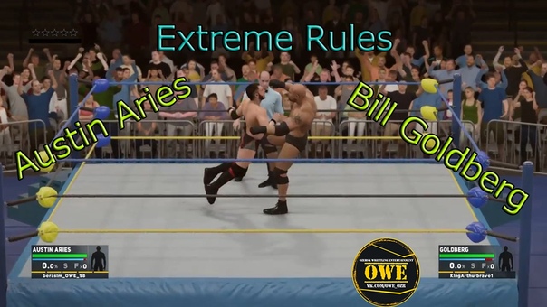 WWE 2 K17, Austin Aries vs. Bill Goldberg, Extreme Rules Match,