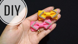 DIY || Mini Bow | Grosgrain ribbon
