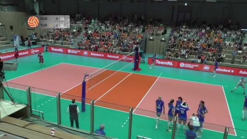 Russia Turkey, Rabobank Super Series tournament in Hoogeveen, The Netherlands (no sound in time outs and