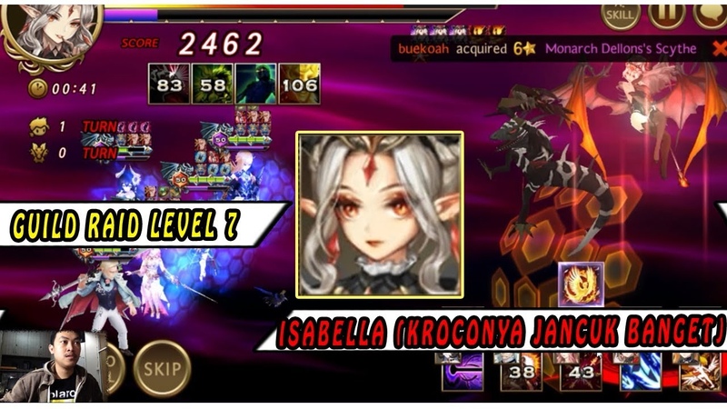 Seven Knights Guild Raid Vs Isabella ( Level 7) HAYOUNG,
