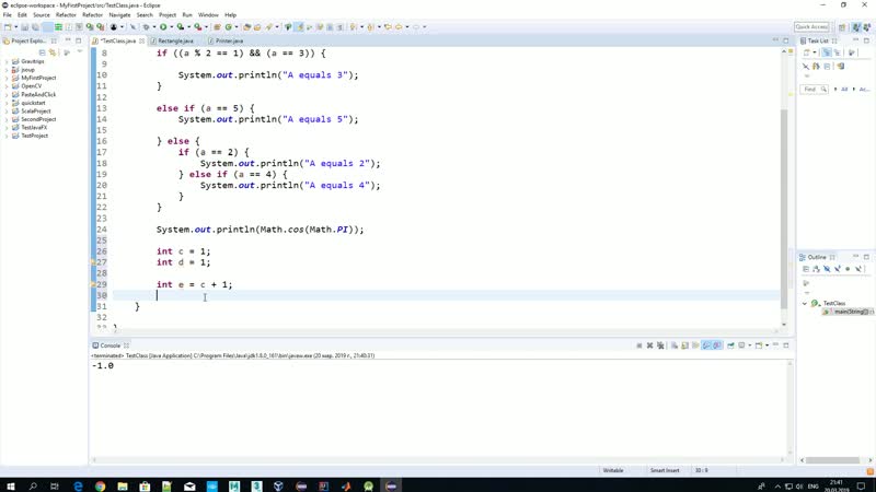 Урок 8. Использование класса Math, увеличение значения