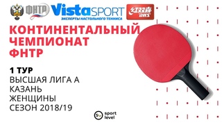 КЧ ФНТР 18/19. 1 тур. Женщины. Стол №3. Калинка - ГБУ МО СШОР по ИВС. Высшая Лига А