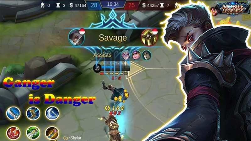 Granger is Danger Ranked Solo Line Auto Savage Mobile Legends: Bang