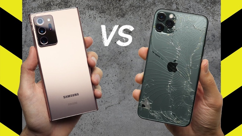 Galaxy Note 20 Ultra vs. i Phone 11 Pro Max Drop