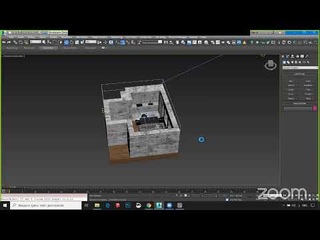 Визуализация кухни-гостиной. 3Ds max. Corona renderer. Наполнение сцены. ПСС3D v. 3.0