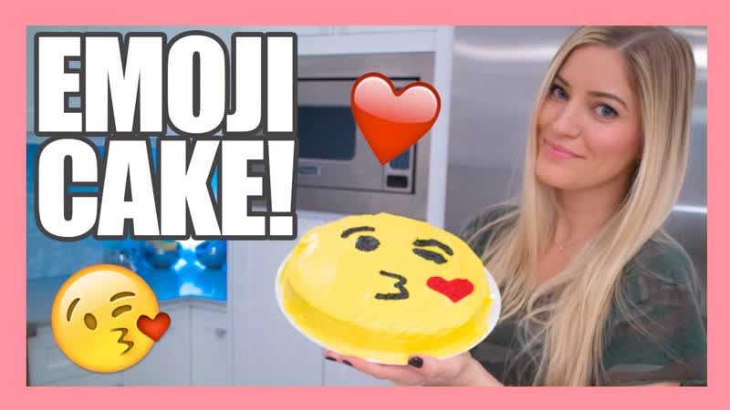 How to make a Valentines Emoji Kiss Cake , i