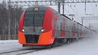 Электропоезда ЭС1-026 + ЭС1-037 Ласточка №727 Нижний Новгород - Москва