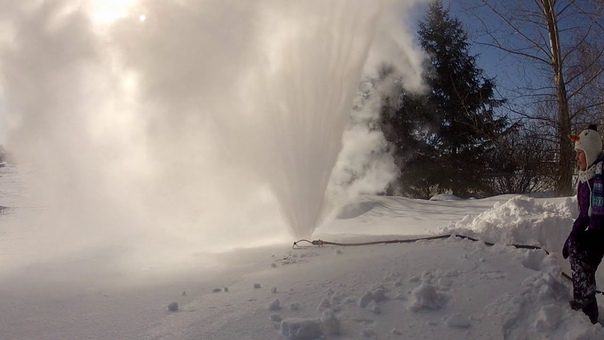 A Sprinkler in Winter 48 C, 57 F, Winnipeg, MB,