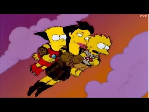 The Simpsons S11 E04 Xena Lucy Lawless Saves Bart Lisa, Stretch Dude, Check