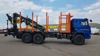 Сортиментовоз на шасси КАМАЗ-43118 с ГМУ ESSEL EC 80S-93