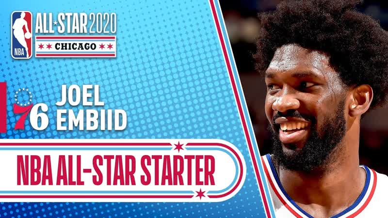 Joel Embiid 2020 All Star Starter, 2019 20 NBA