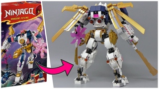 I Upgraded a LEGO Ninjago Mech With Viewers' Ideas ! (Sora's Elemental Tech Mech)