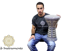The Blue White Sombaty Doumbek - Professional Top Darbuka