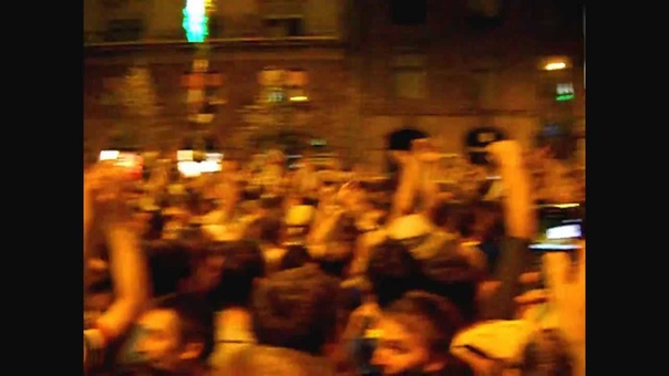 Fan Zone Kiev ( Euro 2012). Ukraine Sweden victorious
