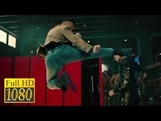 Donnie Yen fights in the martial arts locker room in the movie BIG BROTHER (2018)