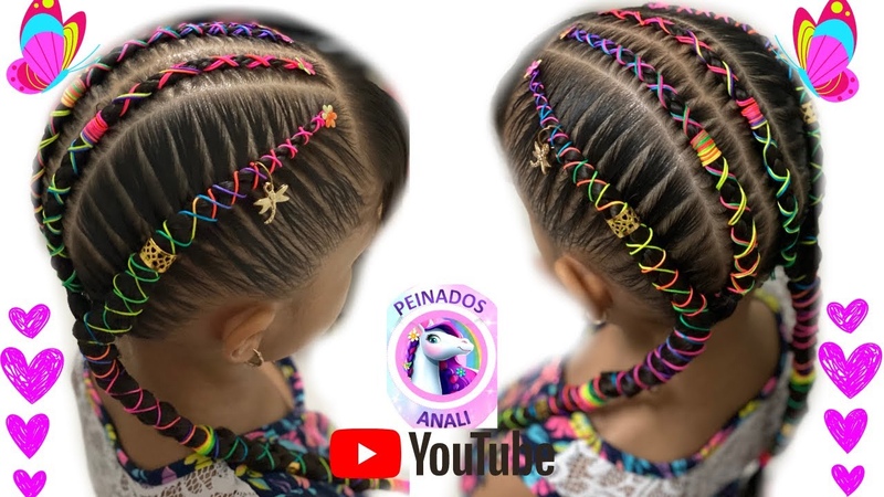 TRENZAS CON HILO CHINO, PEINADOS HERMOSO, Quedate En Casa y, Peina Conmigo, Stay Home ,