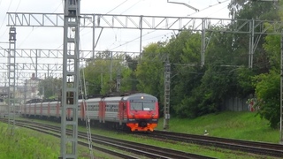 Зацепер снимает меня и показал средний палец Электропоезд ЭД4М-0429 и неадекватный зацепер