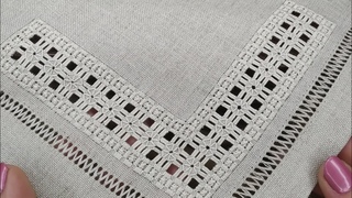 Як обробити край мережкою |Hand embroidery|