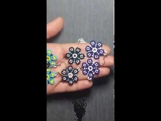 Kum Boncuk Küpe Yapımı🏵🏵 Yapımı çok kolay🖒Sand bead earring