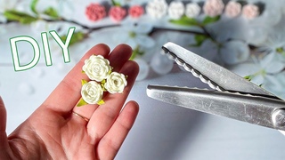 3 варианта / Розочки из фоамирана С помощью Ножниц зигзаг Волна / DIY Rose Flower Foam Paper