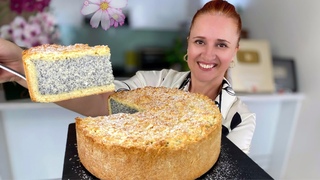 Новый КРЕМОВЫЙ ПИРОГ С МАКОМ Песочное тесто и Нежная Маковая начинка Люда Изи Кук выпечка пирога