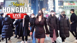 Come Back REAL TIME Live Walking Tour Seoul KOREA ❤️‍🔥 Hongdae, Seoul Night Walk | Seoul hot place