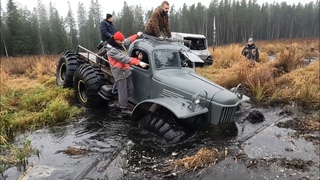 Самый проходимый грузовик ЗИЛ-157 против настоящих вездеходов!